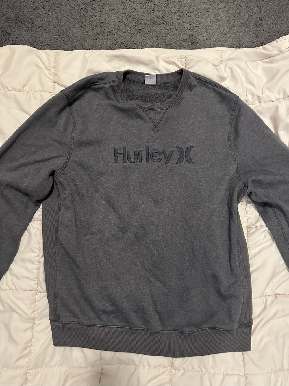 Hurley Grey Crewneck Sweatshirt Mens XL